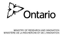 Ontario logo, Ministry of research and innovation/Ministere de la recherche et de l'innovation